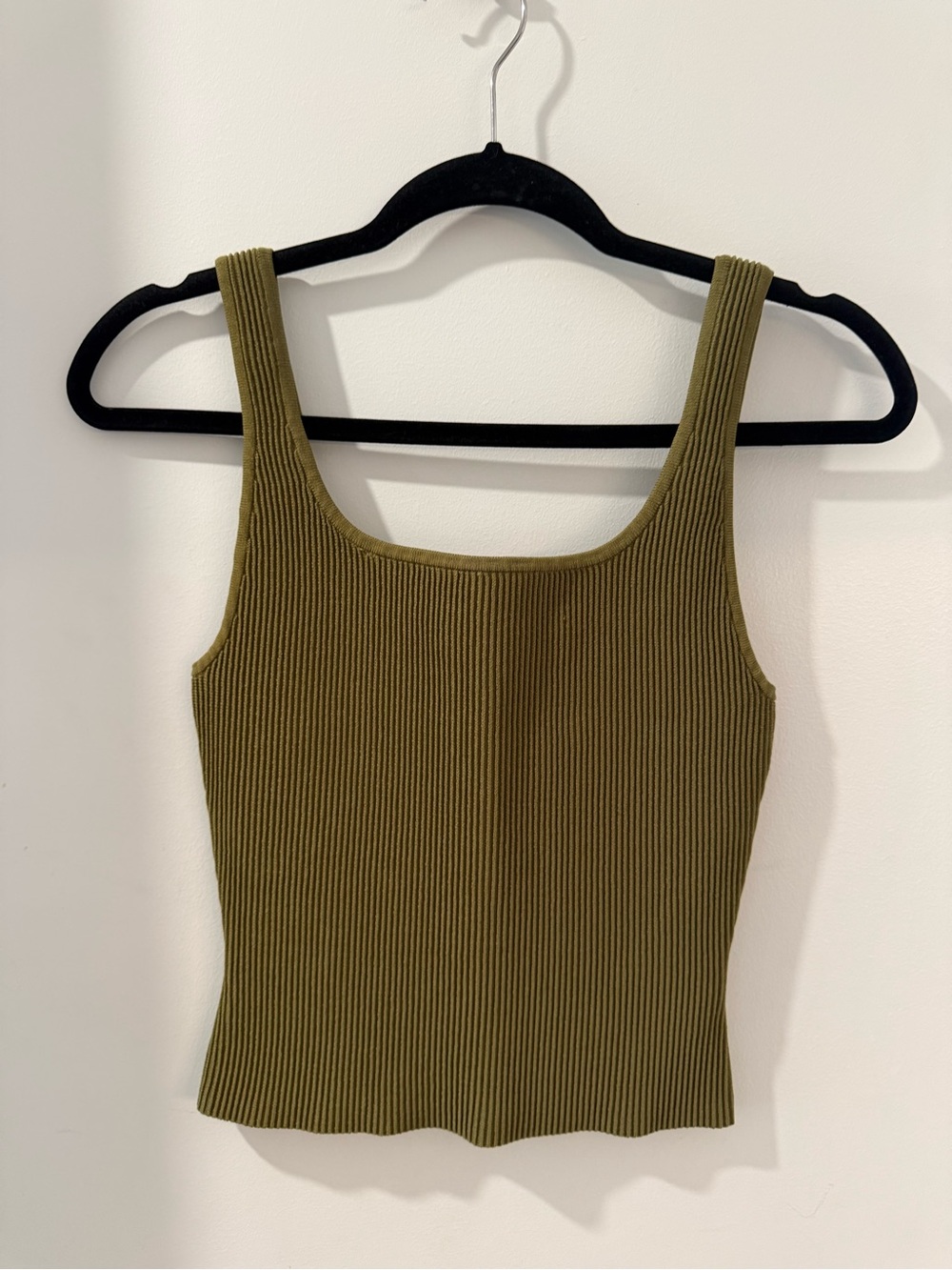 Baba ton Ribbed Olive Green Tank Top - Women